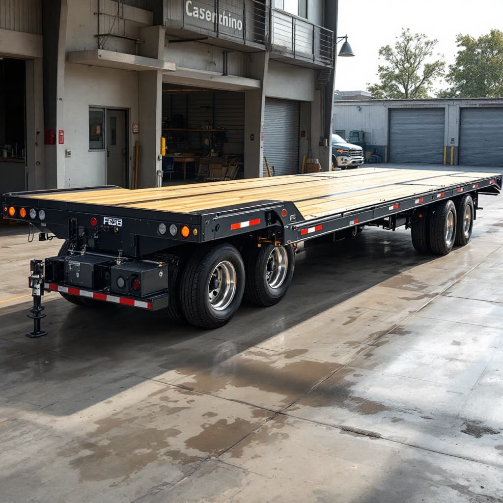 Steelhaul 30ft Gooseneck Flatbed Trailer, 22,000 GVWR Tandem-Dual