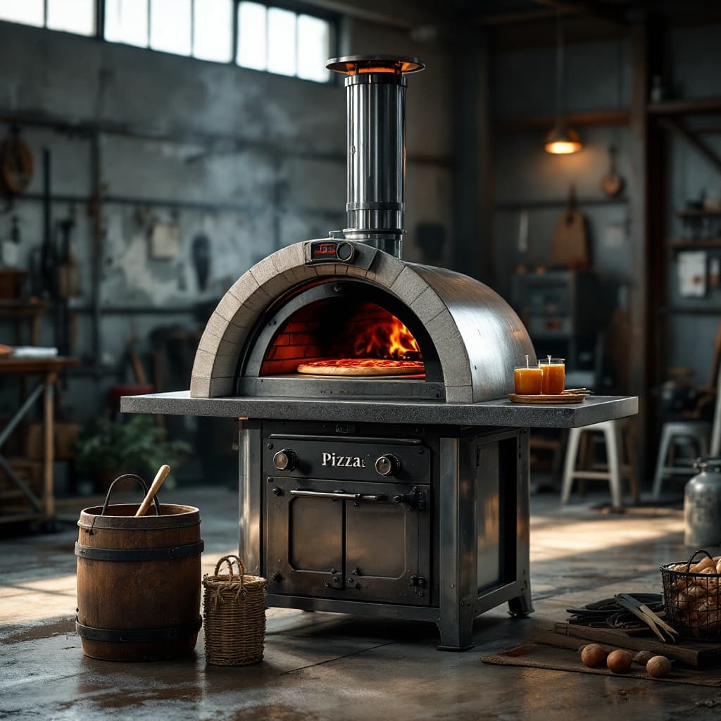 Steelhaul 16-Inch Multi-Fuel Pizza Oven - Wood, Charcoal & Gas