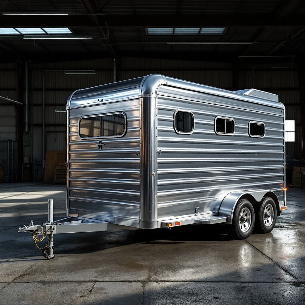 Steelhaul 2-Horse Bumper-Pull Slant-Load Trailer, 7,000 GVWR