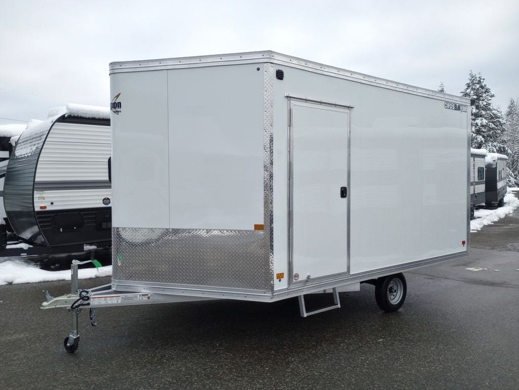 2024 Mission Trailers 101×12 Aluminum 2 Place Crossover 3.0 w/Side X Side Pkg, Rear Canopy