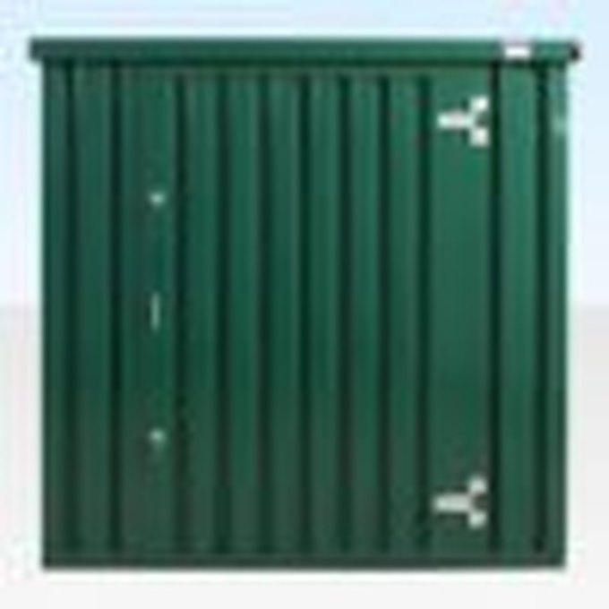 4m x 2.1m Powder Coated Flat Packed Store